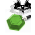 Vysoce odolný tetovací pedál HEXAGON GREEN a kabeláž