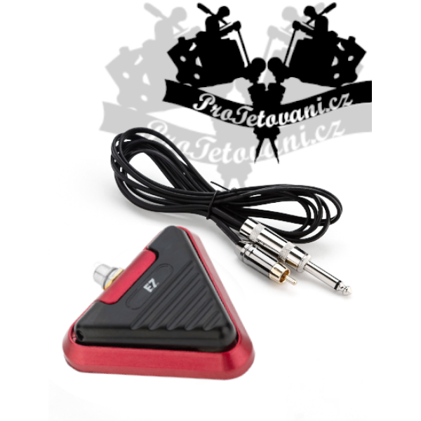 Železný tetovací pedál EZ DELTA RED