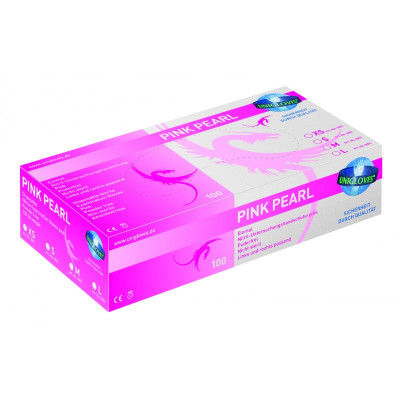 Nitrilové rukavice vhodné pro tetování PINK PEARL VELIKOST XS