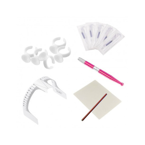 Tetovací sada pro 3D permanentní make up s manuálním perem