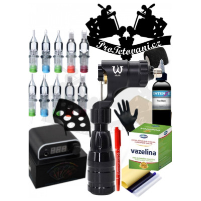 Tetovací sada s rotačním cartridgovým strojkem C2 GUN Special edition