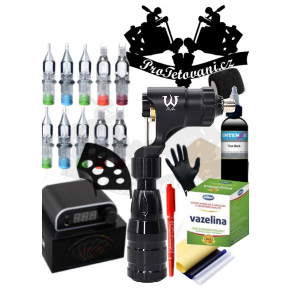 Tetovací sada s rotačním cartridgovým strojkem C2 GUN Special edition