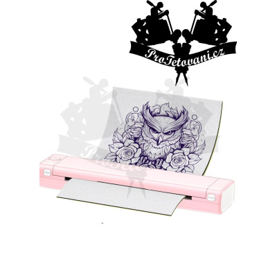 Tetovací termo tiskárna AIMO Phomemo M08F Pink bezdrátová