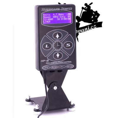 HURRICANE LCD tetovací zdroj s ovládacím panelem