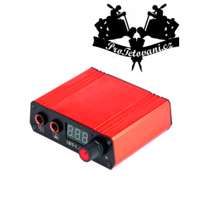 Tetovací zdroj mini Red LCD