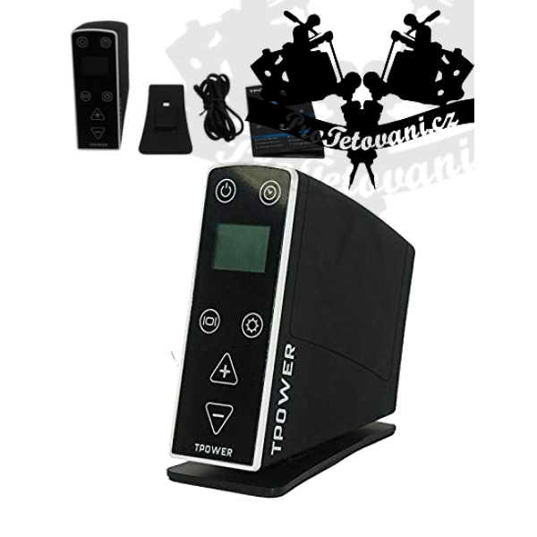 Tetovací zdroj TPOWER BLACK LCD