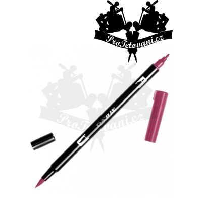 Tombow ABT Oboustranný štětcový fix na kůži i papír Cherry 815