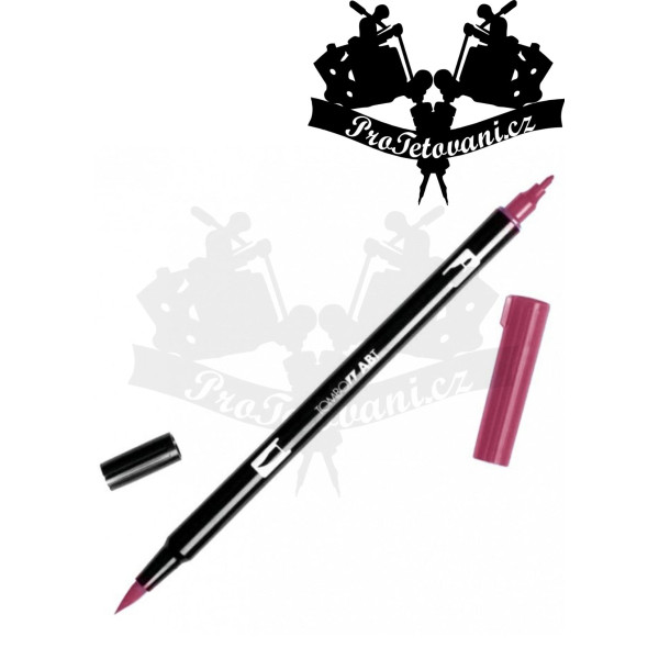 Tombow ABT Oboustranný štětcový fix na kůži i papír Cherry 815