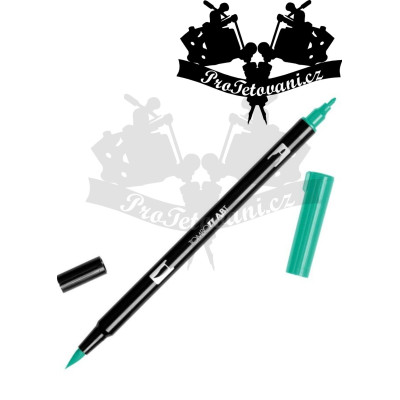 Tombow ABT Oboustranný štětcový fix na kůži i papír Green 296