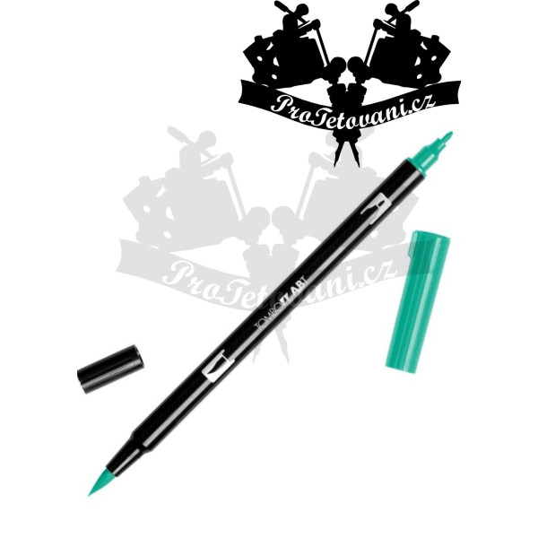 Tombow ABT Oboustranný štětcový fix na kůži i papír Green 296