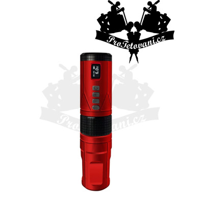 Bateriový rotační tetovací strojek BRONC V8 RED 4.0 mm zdvih