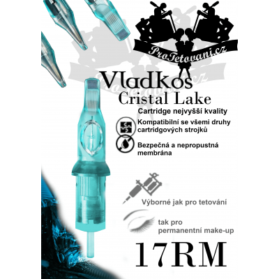 Prémiová tetovací cartridge VLADKOS CRISTAL LAKE 17RM