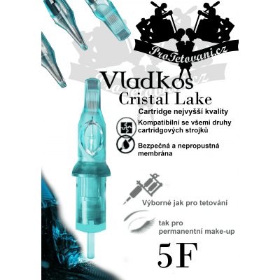 Prémiová tetovací cartridge VLADKOS CRISTAL LAKE 5 FLAT