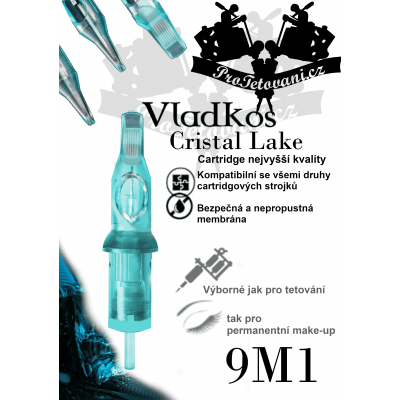 Prémiová tetovací cartridge VLADKOS CRISTAL LAKE 9M