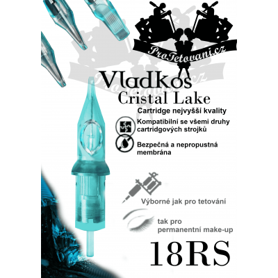 Prémiová tetovací cartridge VLADKOS CRISTAL LAKE 18RS