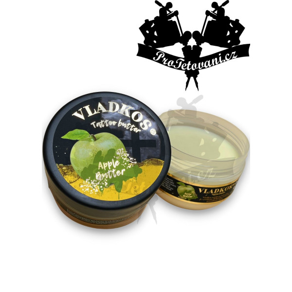 Vladkos Tattoo butter šlehané olejové máslo na tetování 200 ml Jablko