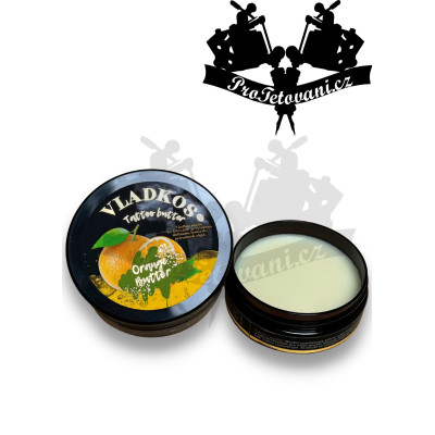Vladkos Tattoo butter šlehané olejové máslo na tetování 50 ml Pomeranč