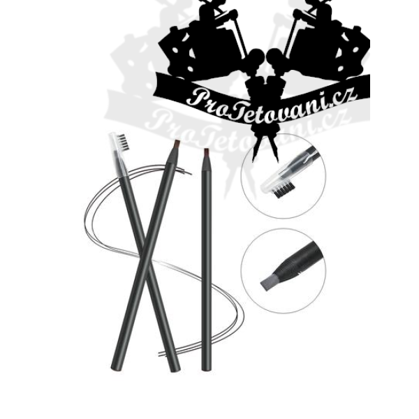 Voděodolná tužka na obočí pro permanentní make up a microblading BROWN