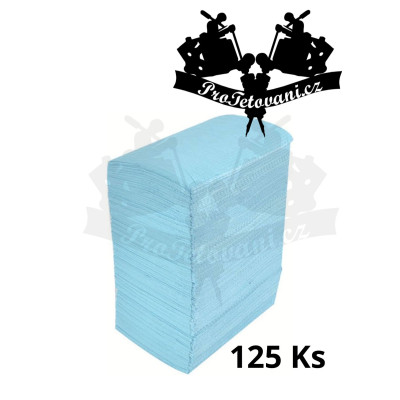 Voděodolné podložky na tetování modré 125 Ks MAXI BALENÍ