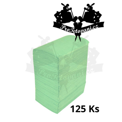 Voděodolné podložky na tetování zelené 125 Ks MAXI BALENÍ