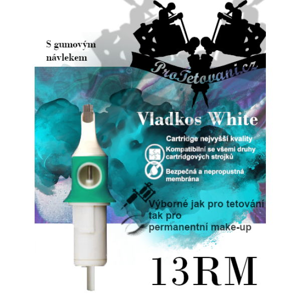 Tetovací cartridge Vladkos White s návlekem 13RM