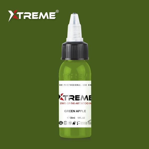 XTreme Ink - GREEN APPLE tetovací barva 30ml