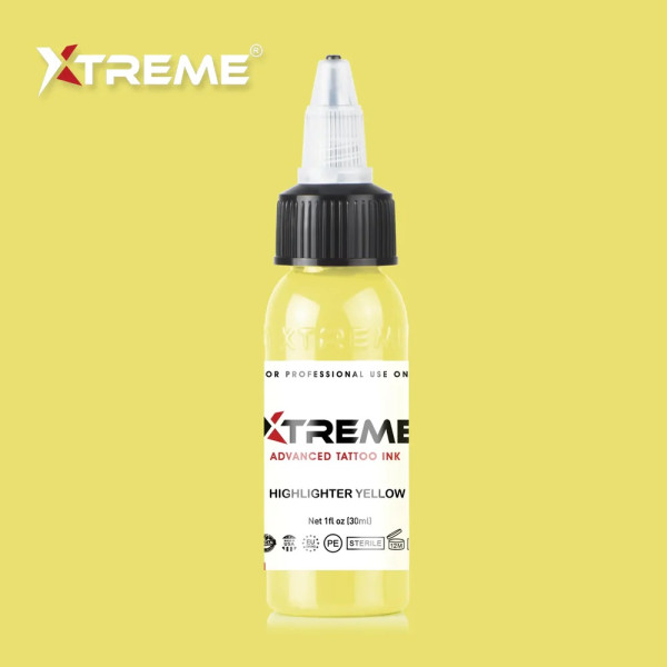 XTreme Ink - HIGHLIGHTER YELLOW tetovací barva 30ml