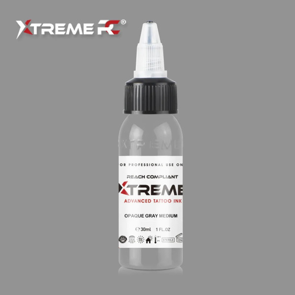 XTreme Ink - OPAQUE GRAY MEDIUM tetovací barva 30ml