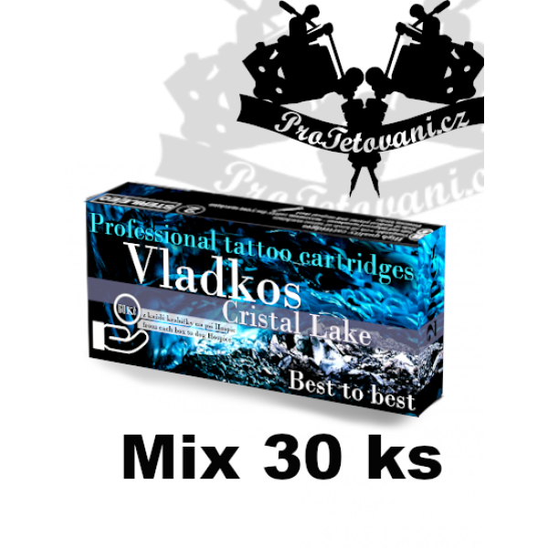 Základní MIX tetovacích cartridgí Vladkos Cristal Lake 30 ks